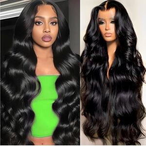 26 inch Inch 13x6 Body Wave Lace Front Wigs Human